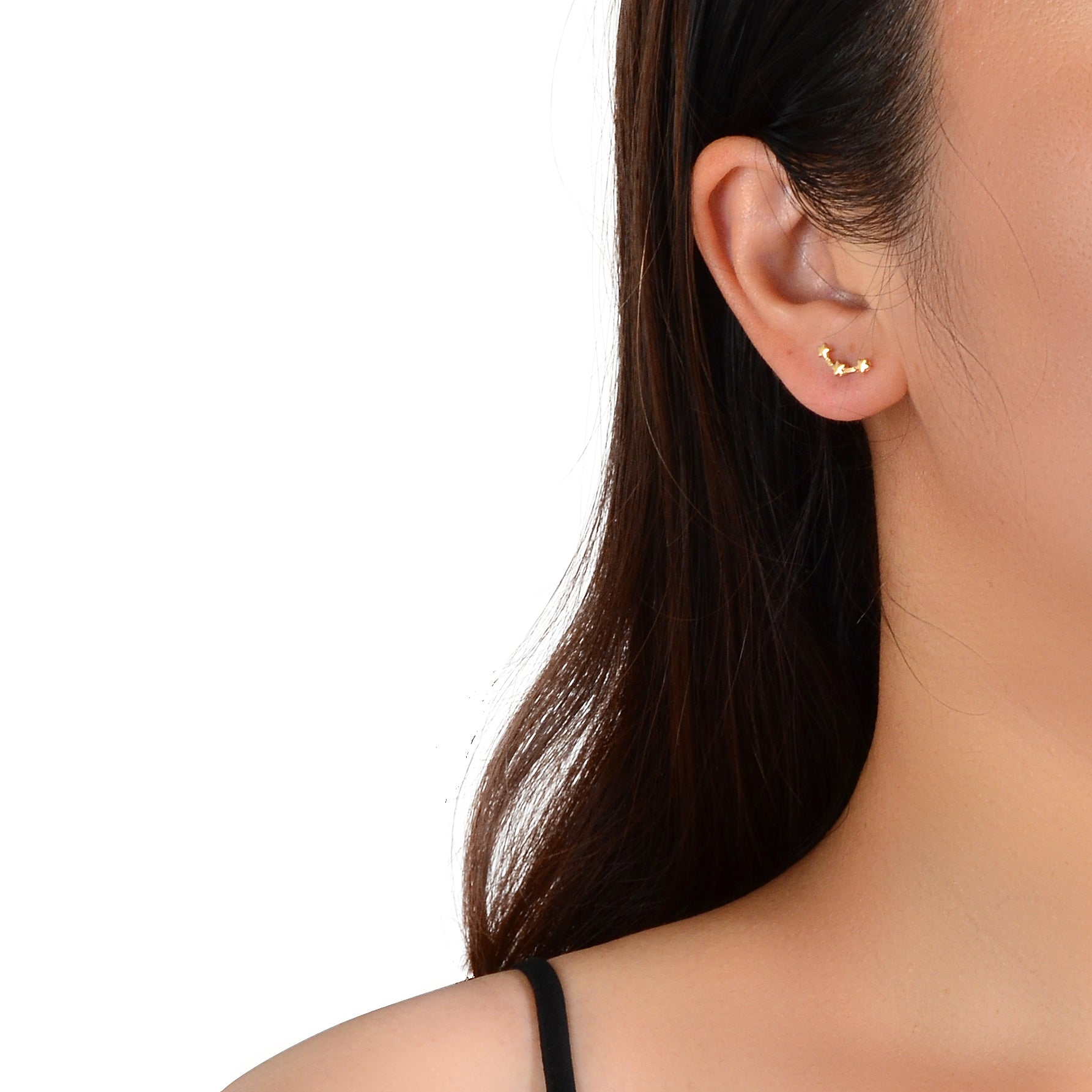 Minimalist Jewellery Gold Plated Star Small Stud Earrings Dainty Gifts for Women