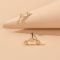 Minimalist Jewellery Gold Plated Star Small Stud Earrings Dainty Gifts for Women